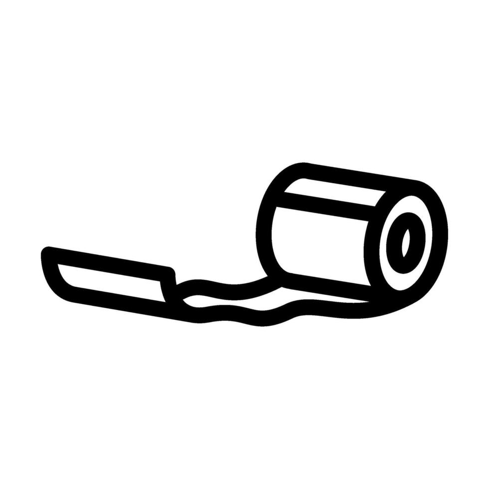 unrolling toilet paper line icon illustration vector