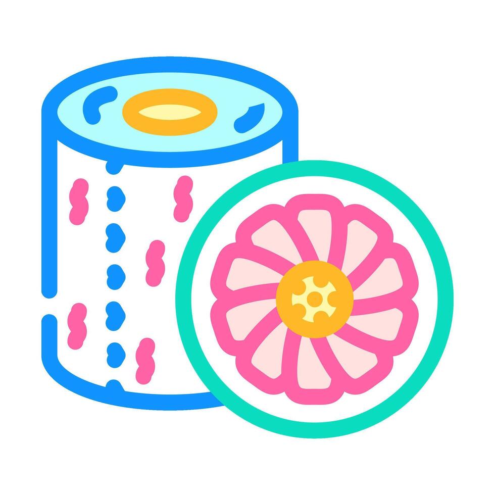 scented toilet paper color icon illustration vector