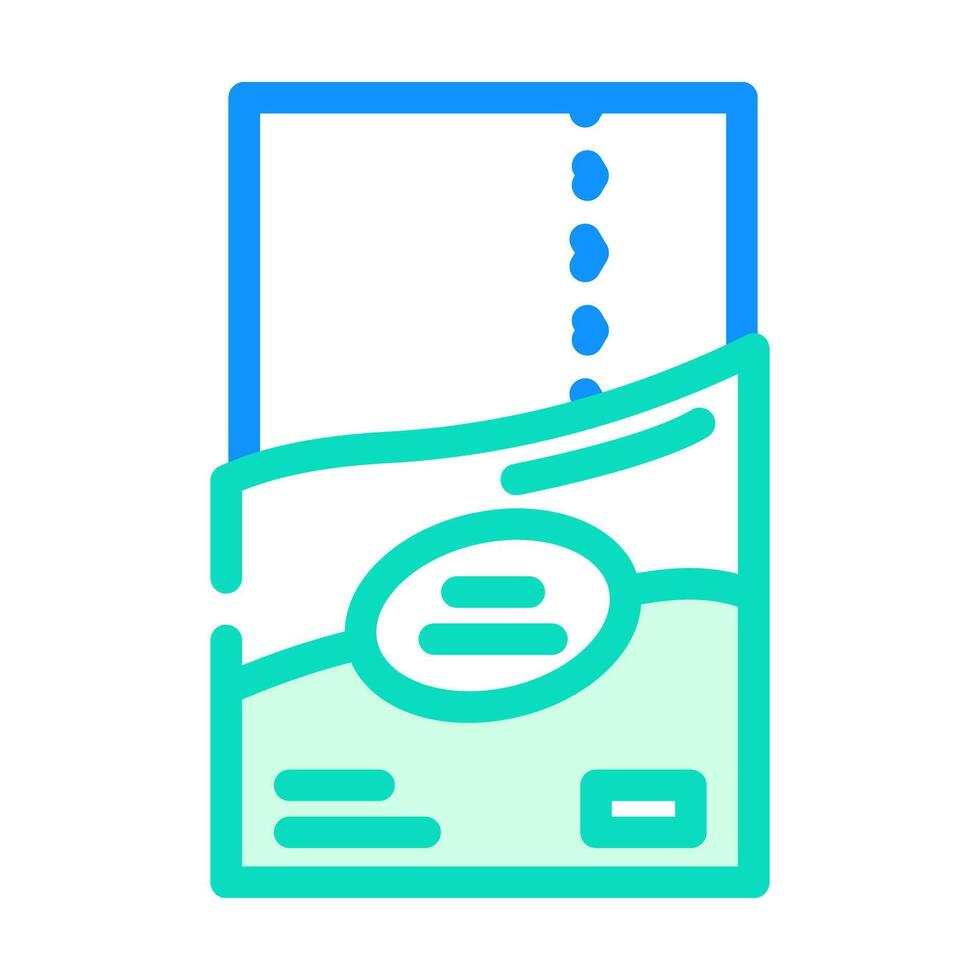 single wrapped toilet paper roll color icon illustration vector