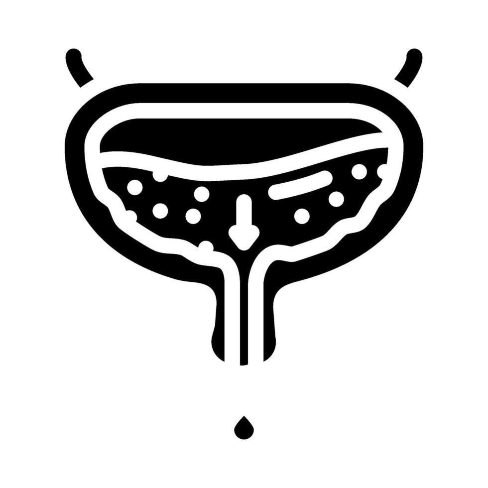 incontinence urology glyph icon illustration vector
