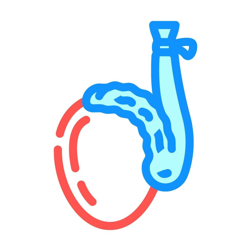 vasectomy urology color icon illustration vector