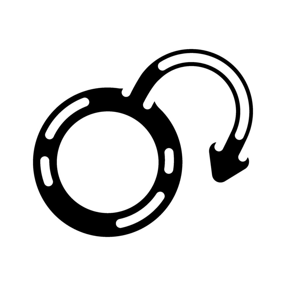 erectile dysfunction urology glyph icon illustration vector