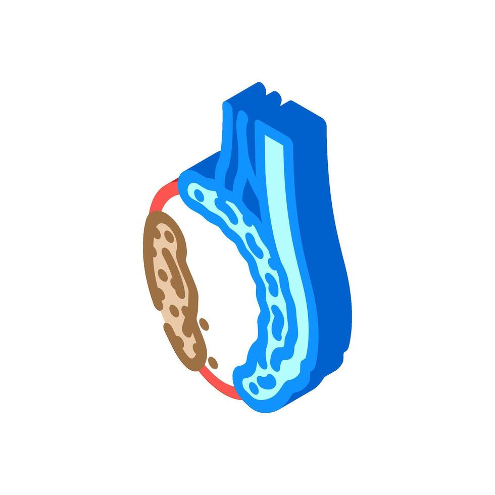 testicular cancer urology isometric icon illustration vector
