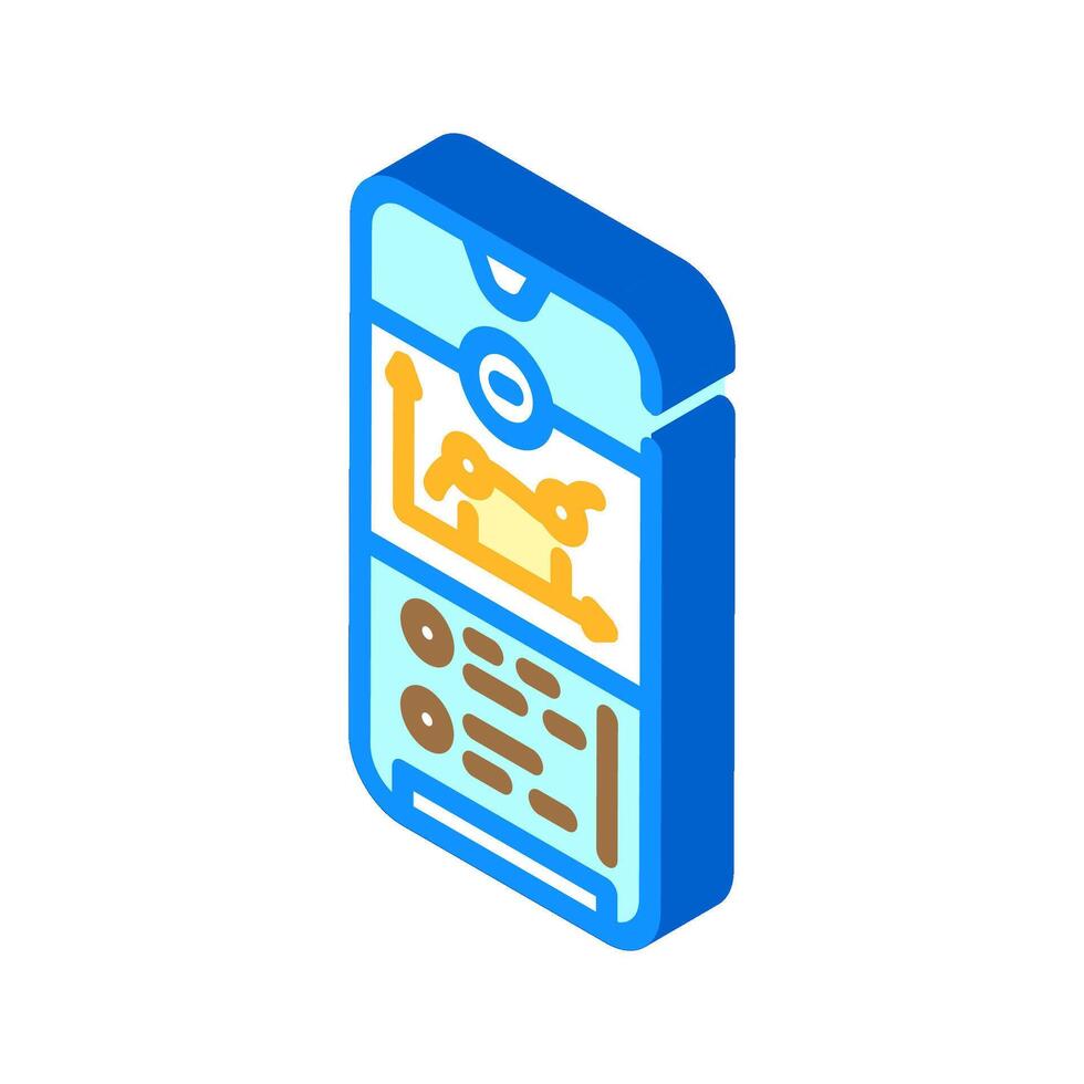 micro investment app fintech isometric icon illustration vector