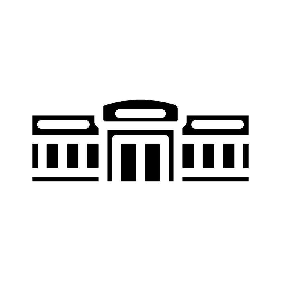 hypermarket shop glyph icon illustration vector
