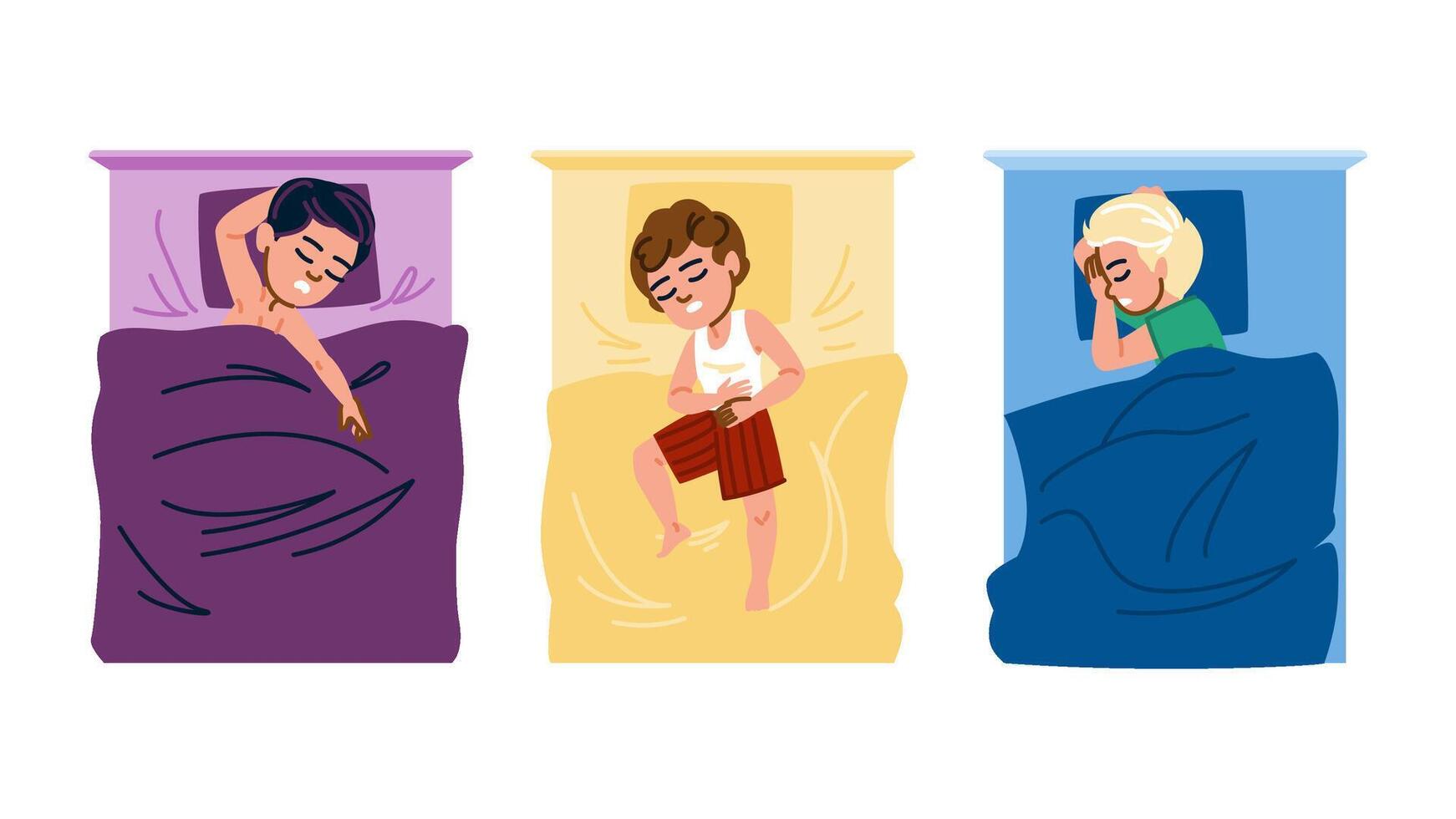 lullaby kid boy sleeping vector