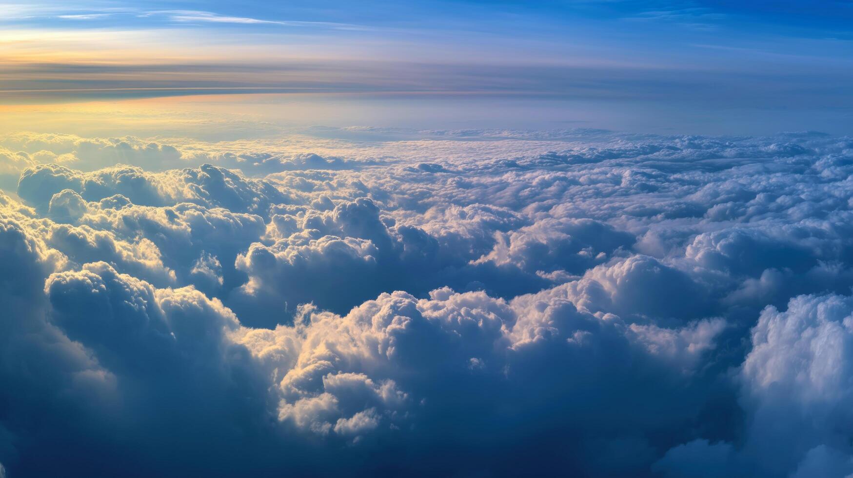 The sky is filled with clouds photo