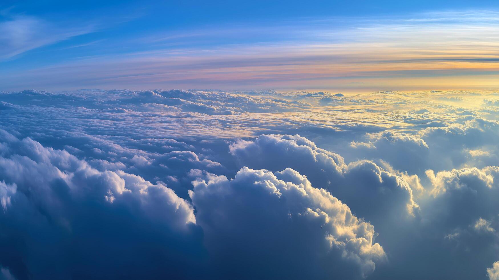 cloud scape blue sky photo