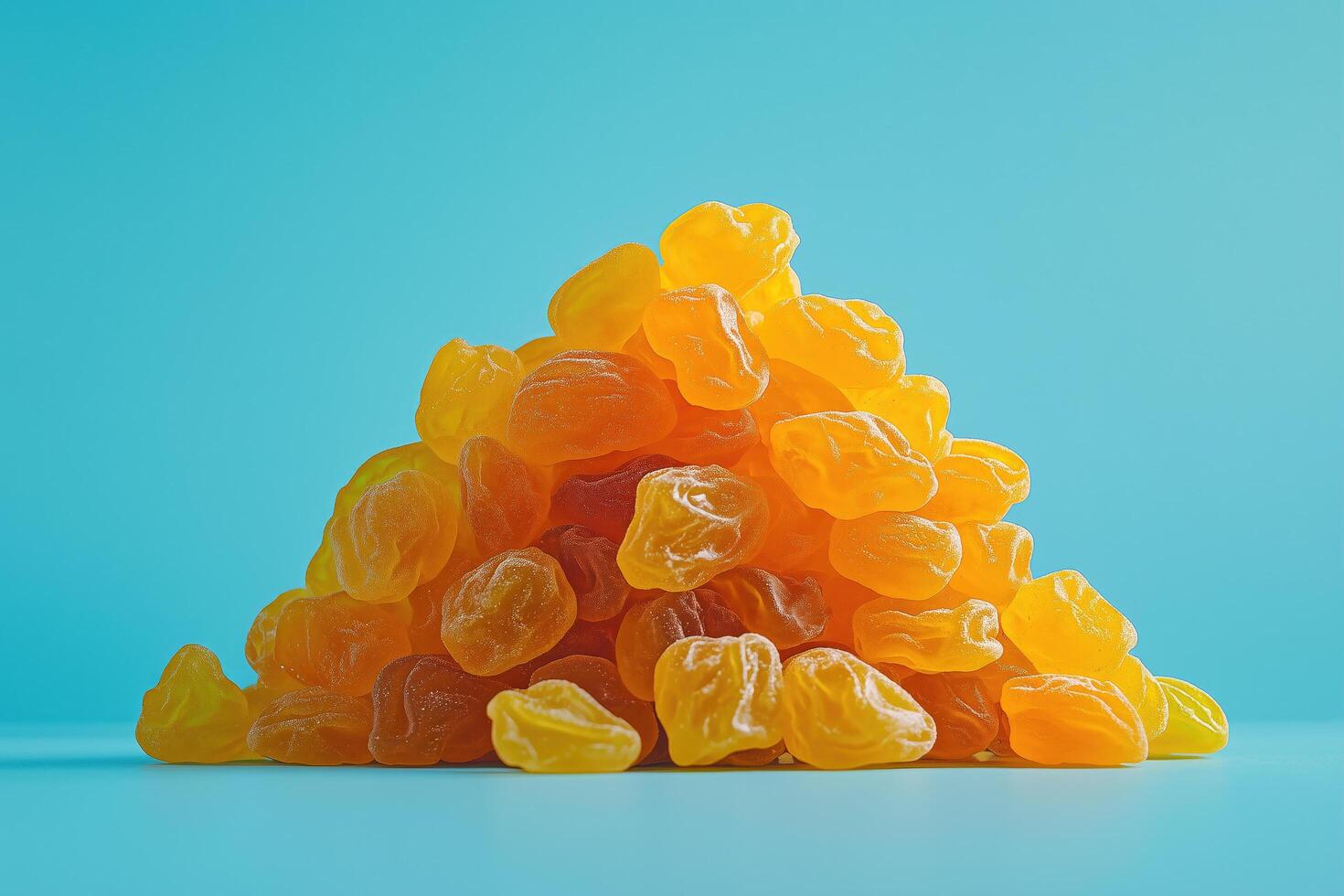 Pile of dried raisins photo
