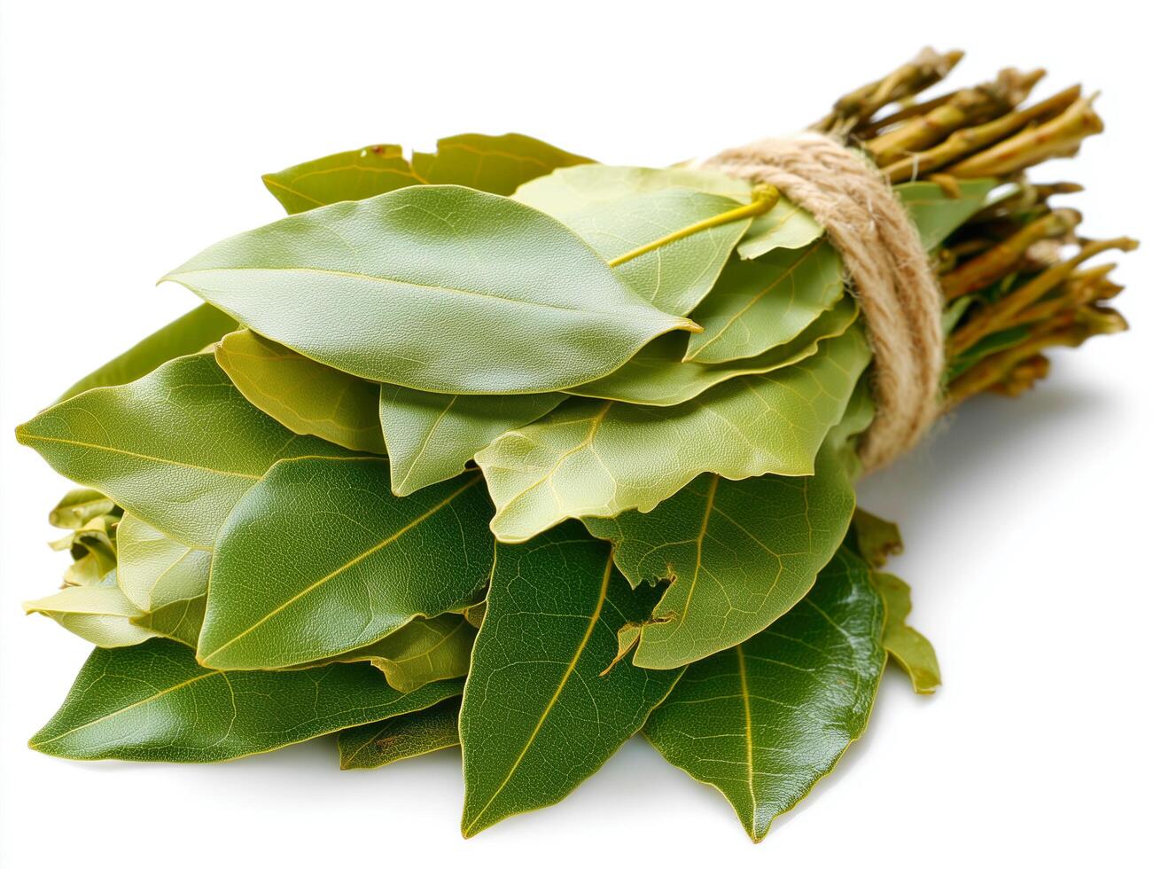 Bay Leaf on isolate white background photo