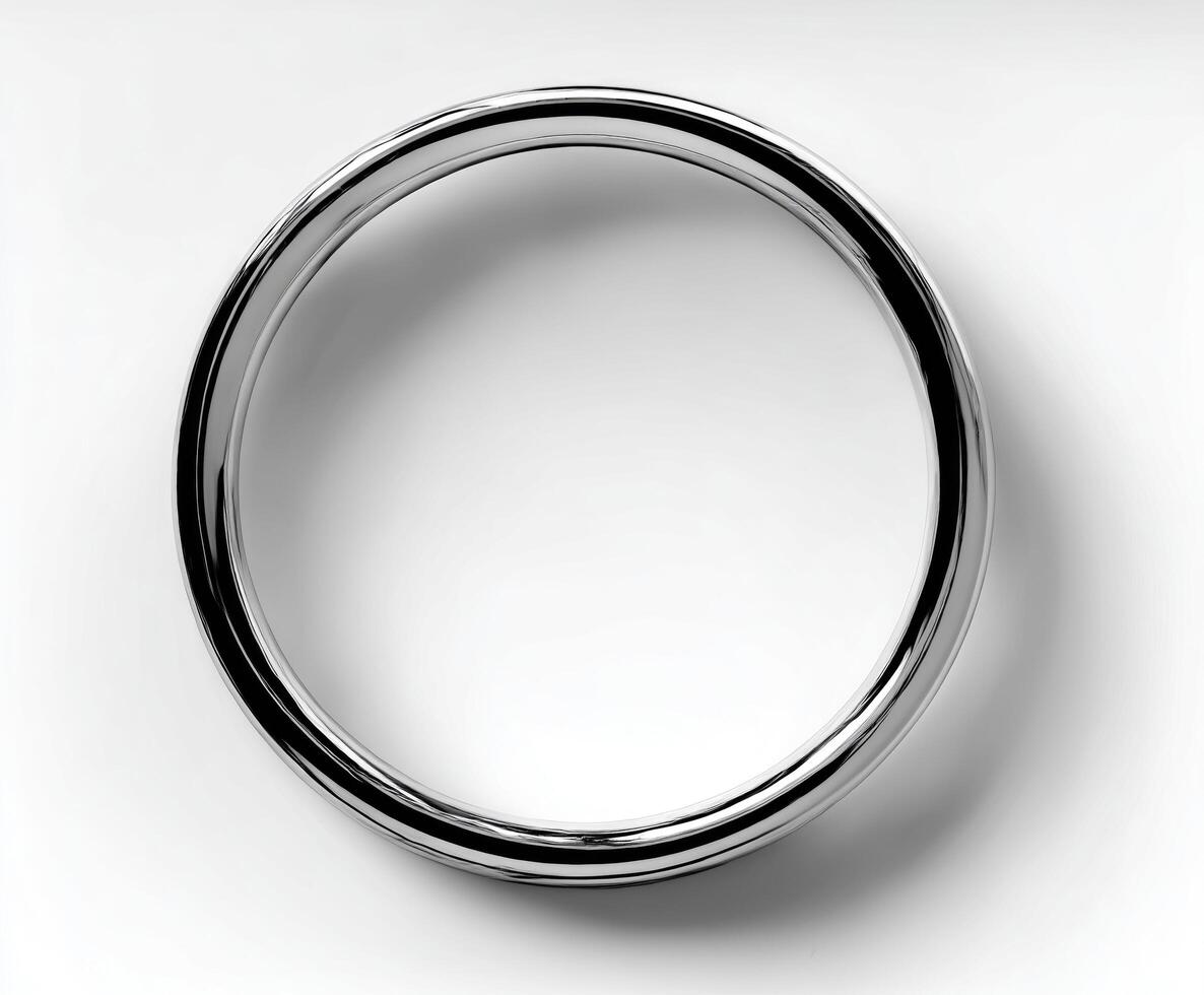 chrome circle frame photo