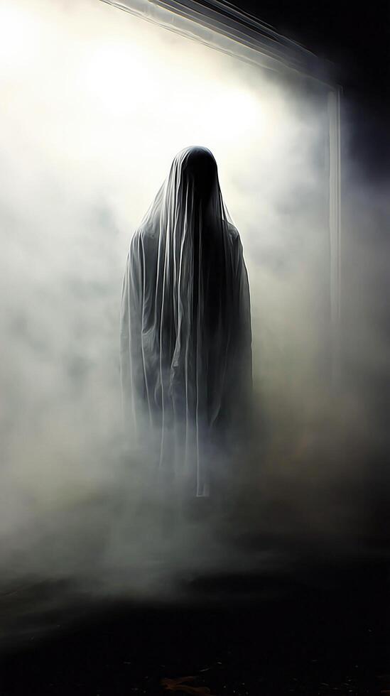 standing ghostly figure photo