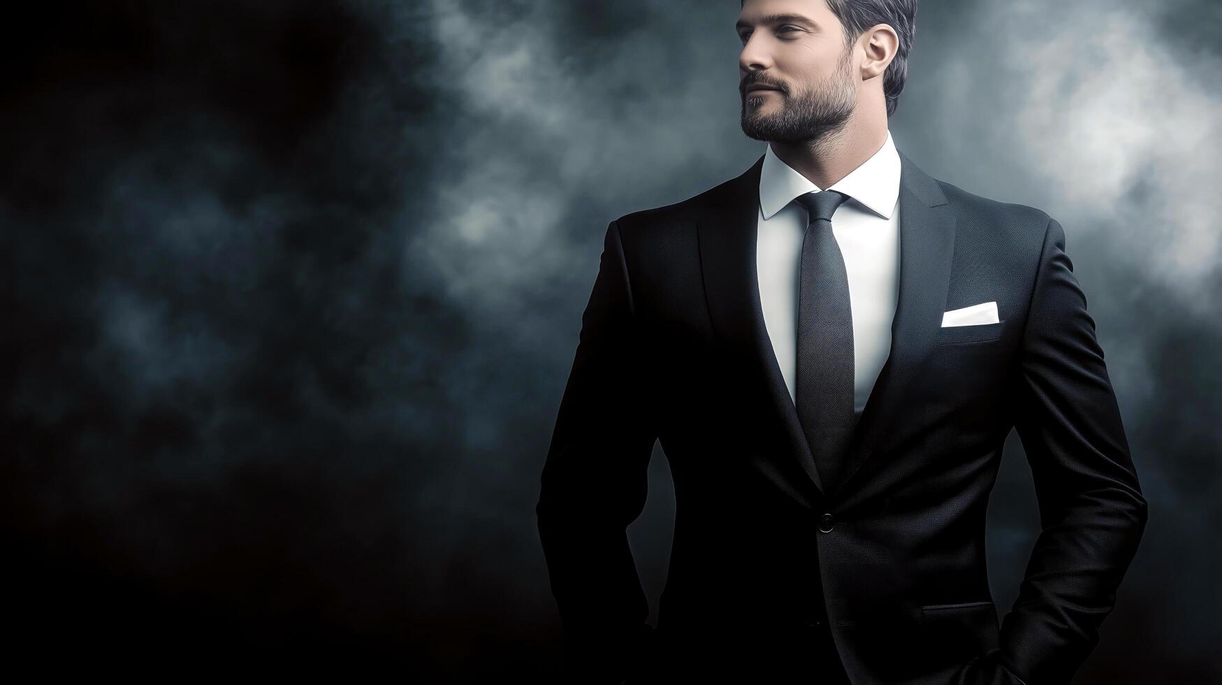 handsome gentleman in suit photo