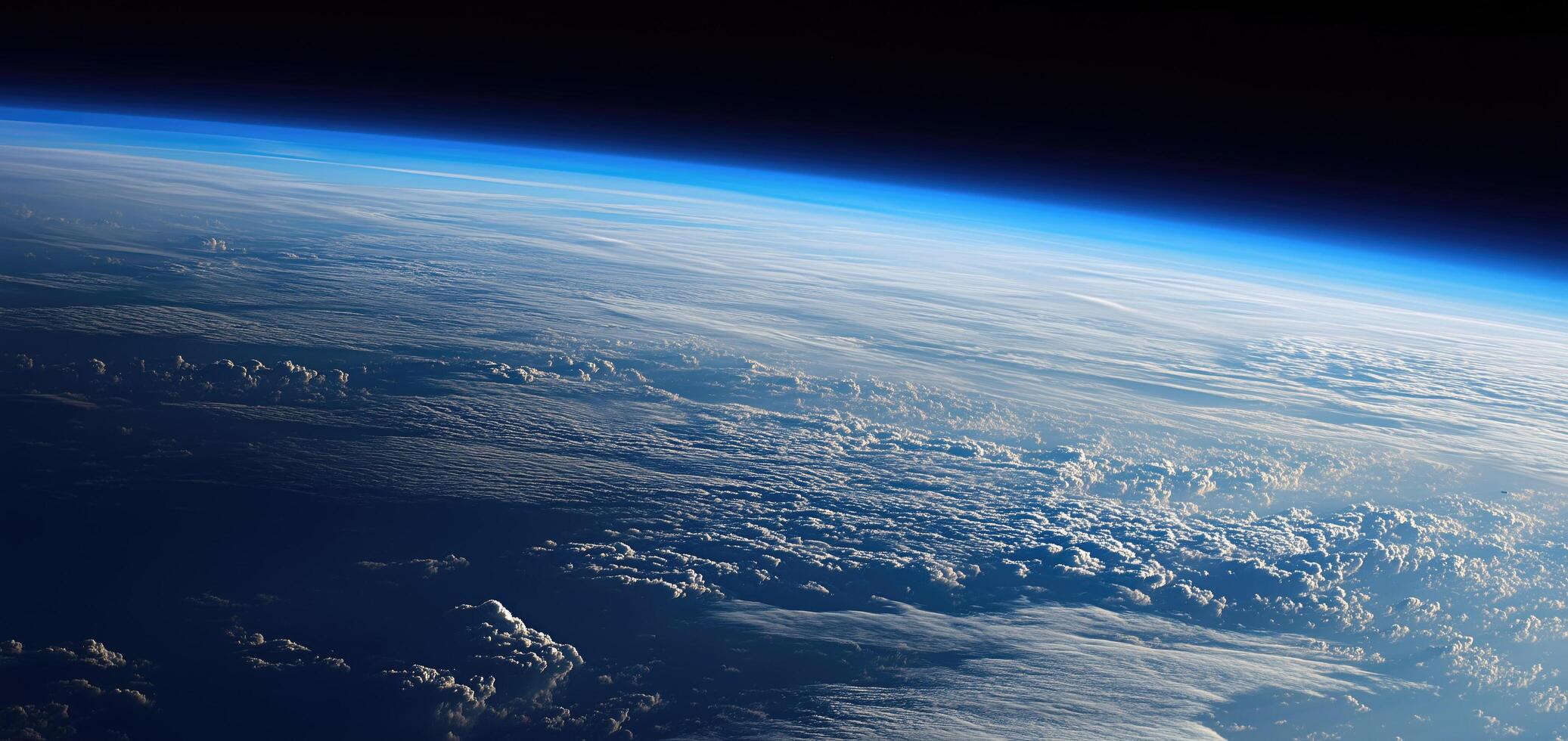 View of the Earth from space photo