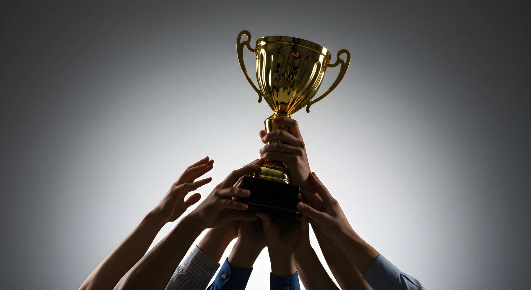 Trophy Held by Hands photo