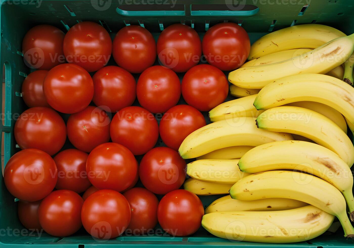 Tomato and Banana in Crate Green photo