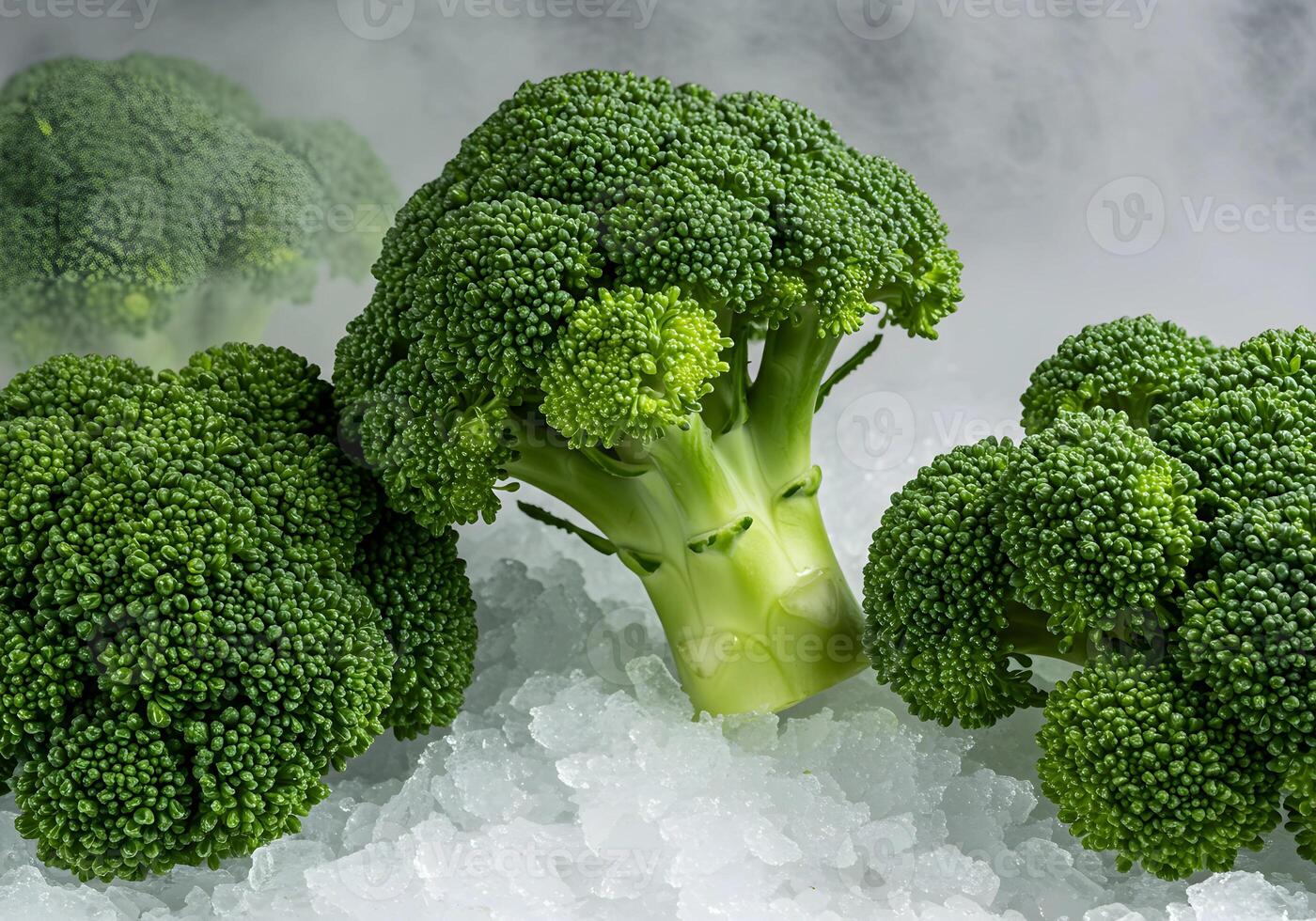 Fresh Broccoli on Storage Place photo