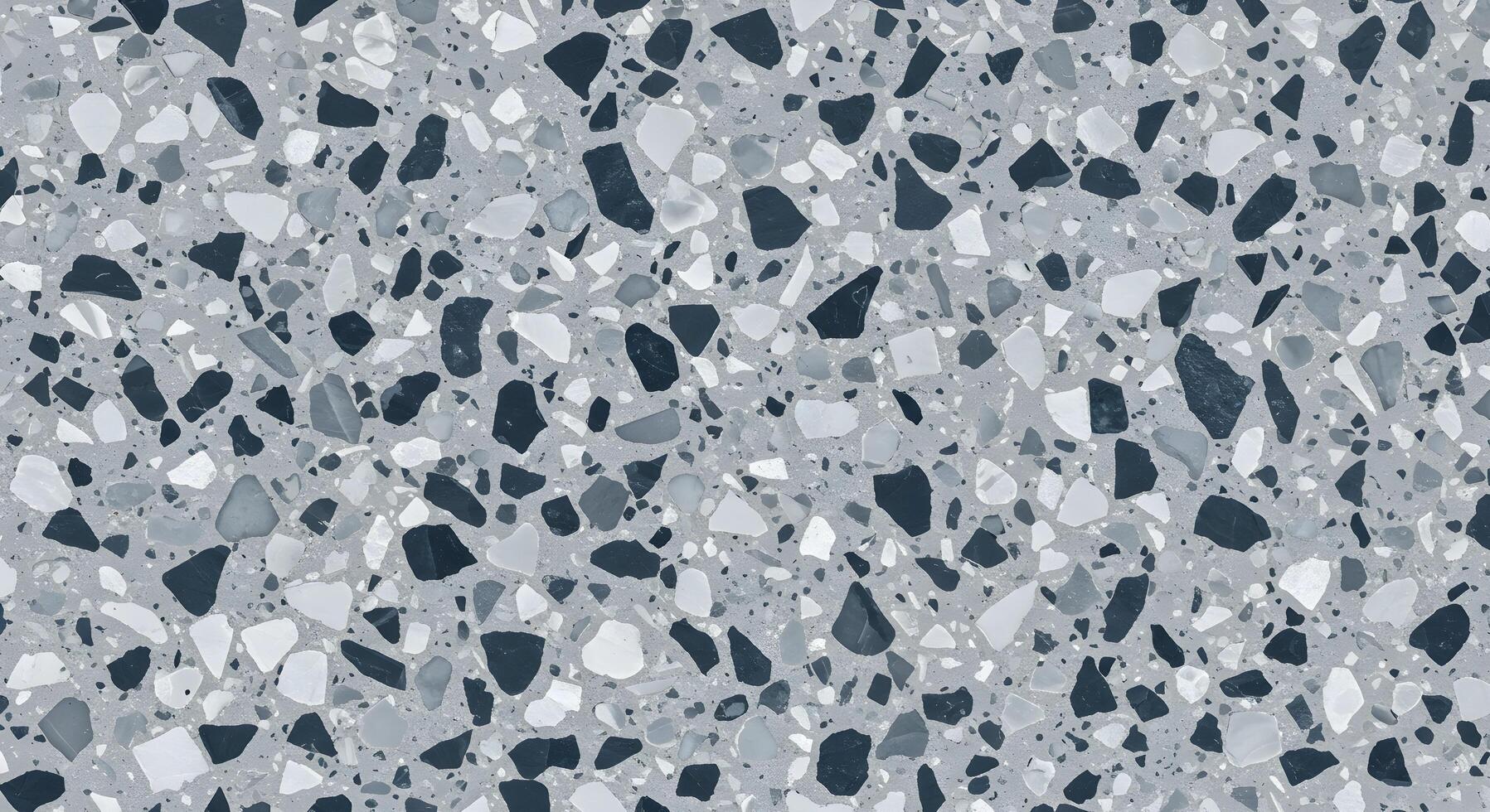 Gray Terrazzo Pattern with Stone Chips photo