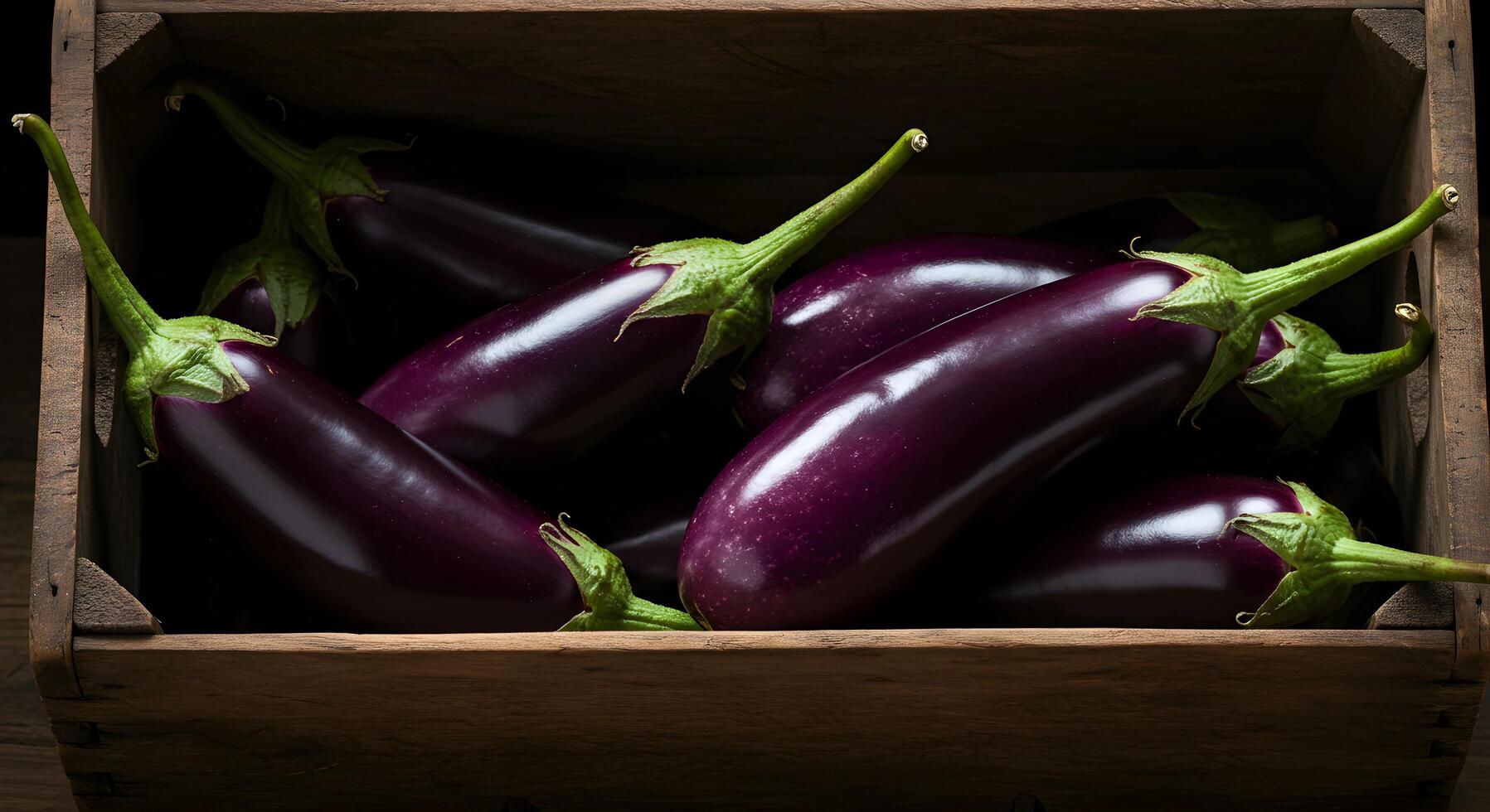 Eggplant in Crate photo