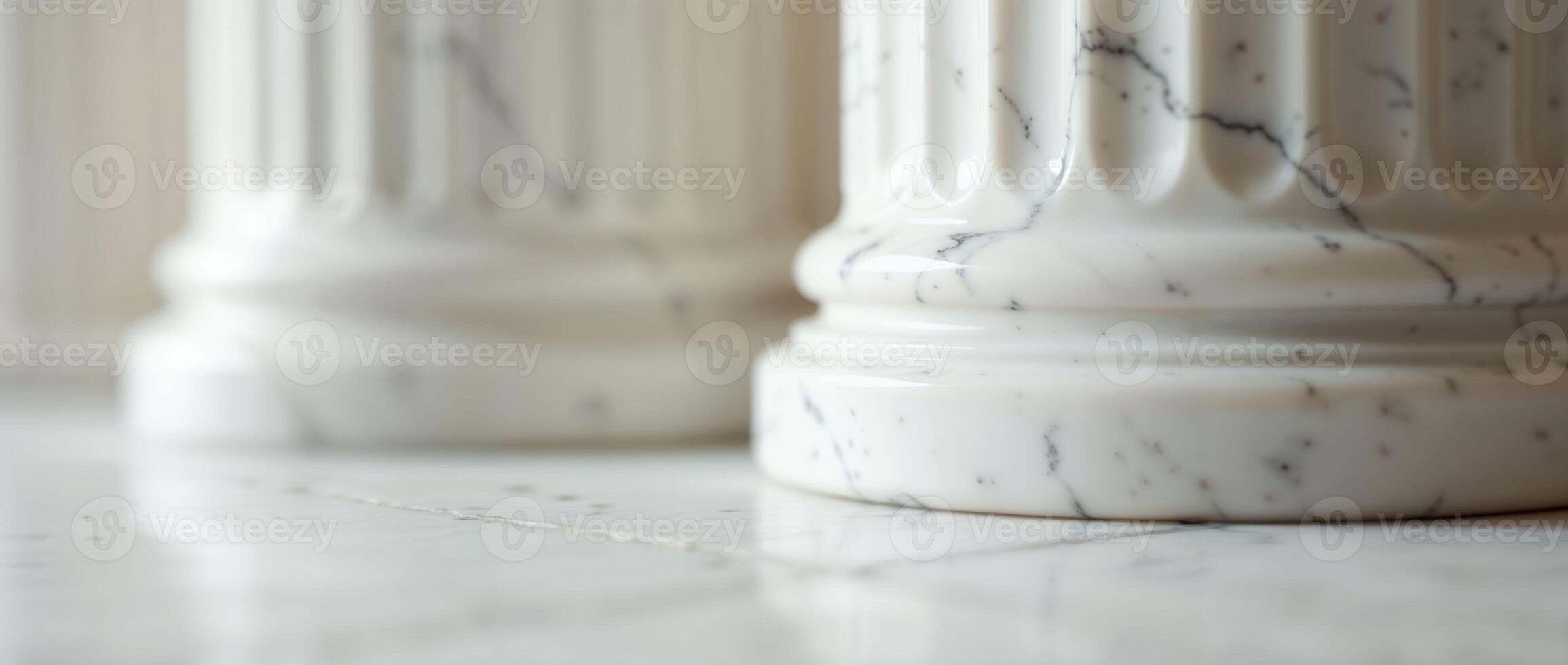 Marble Columns Close-Up with Elegant Veining Patterns photo
