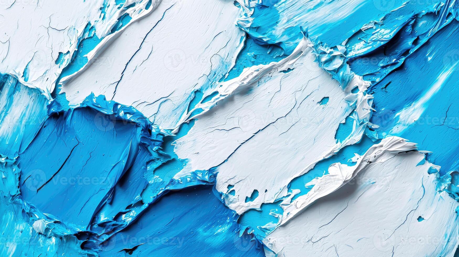 Abstract Blue and White Painting Texture for Abstract background photo