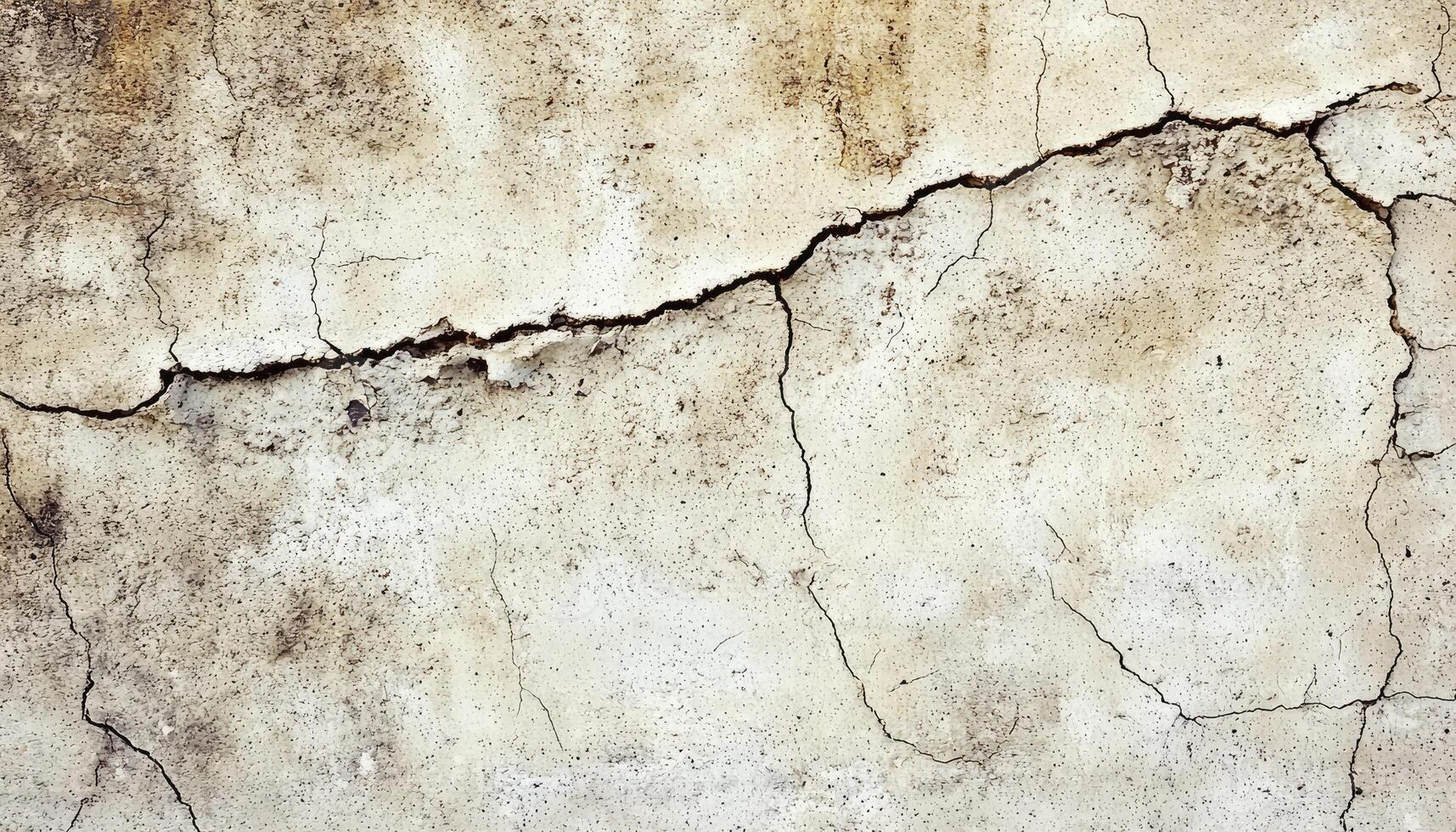 Cracked Beige Wall Texture Showing Age And Wear photo