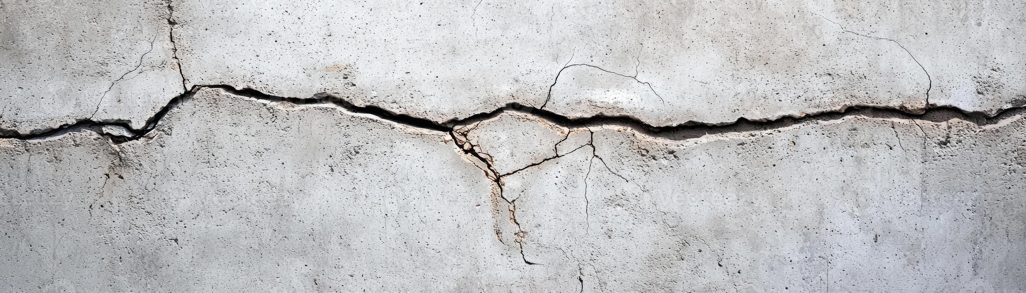 concrete wall texture showing significant damage photo