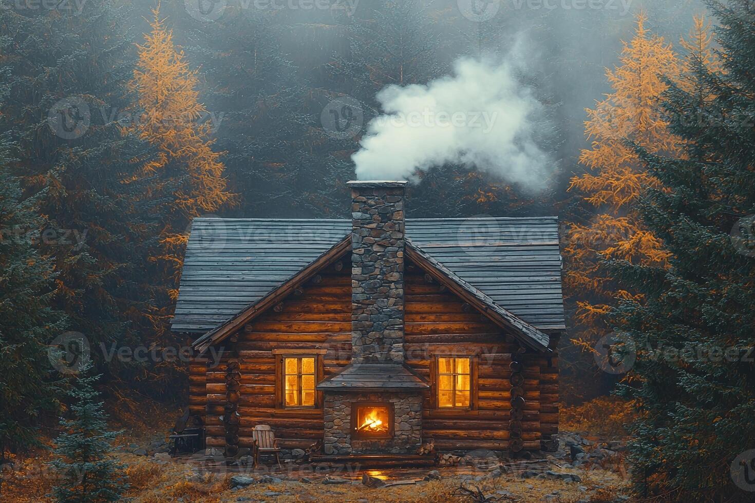 Cabin in a remote village photo