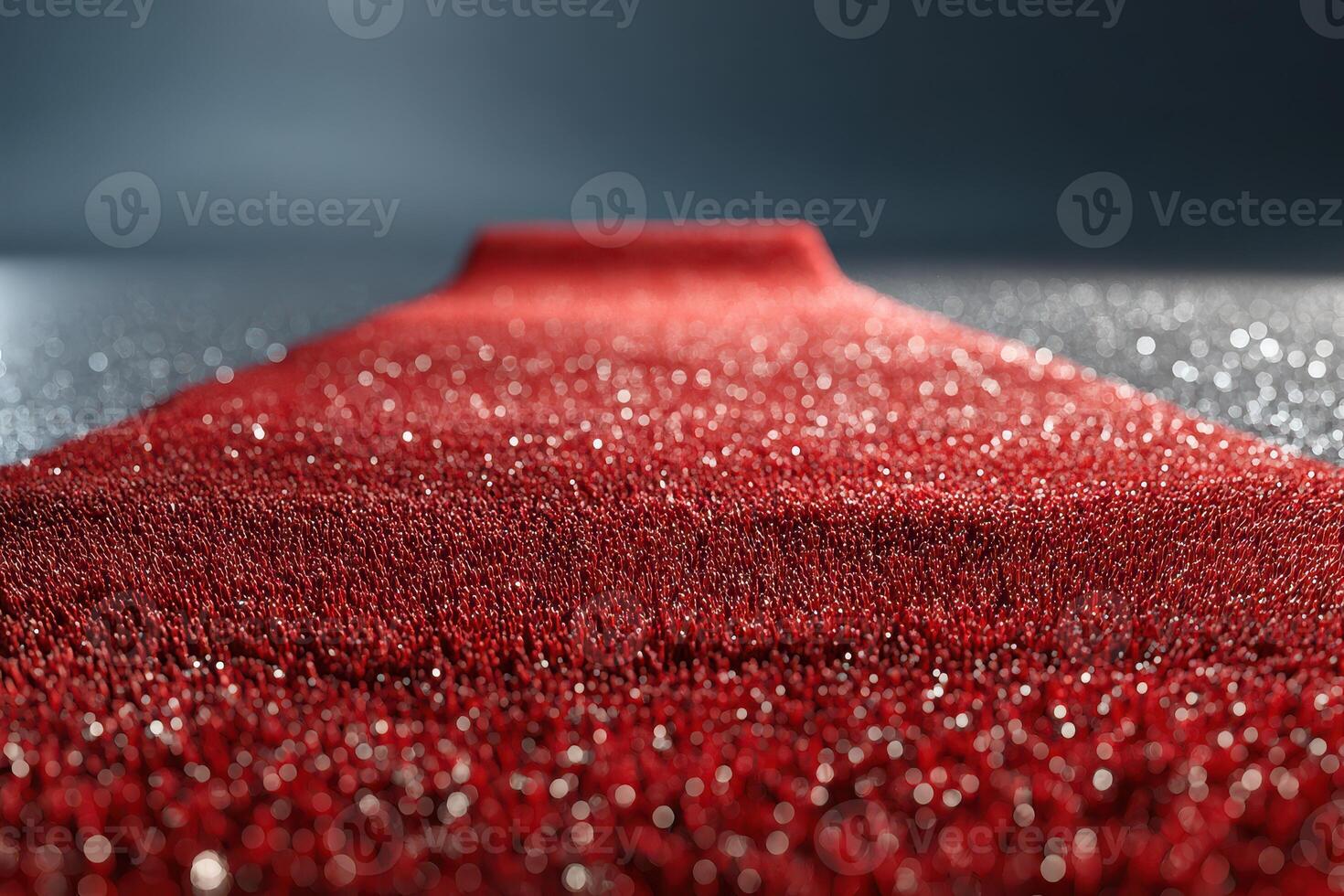 Shimmering red carpet leads the way to a glamorous event setting, showcasing elegance and anticipation for guests photo