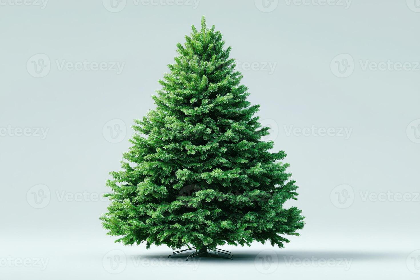 Beautiful green Christmas tree with full branches displayed indoors for festive celebrations and holiday joy photo