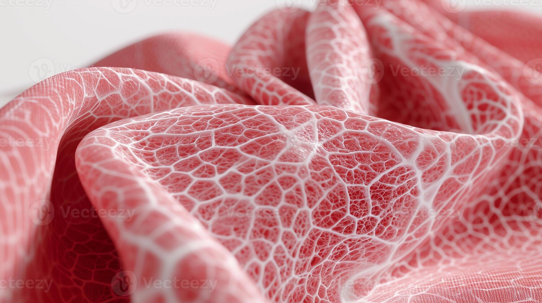 Macro texture of synthetic bioengineered skin, showcasing artificial tissue layers for medical transplant, regeneration, and biotechnology innovations in healthcare and scientific research. photo