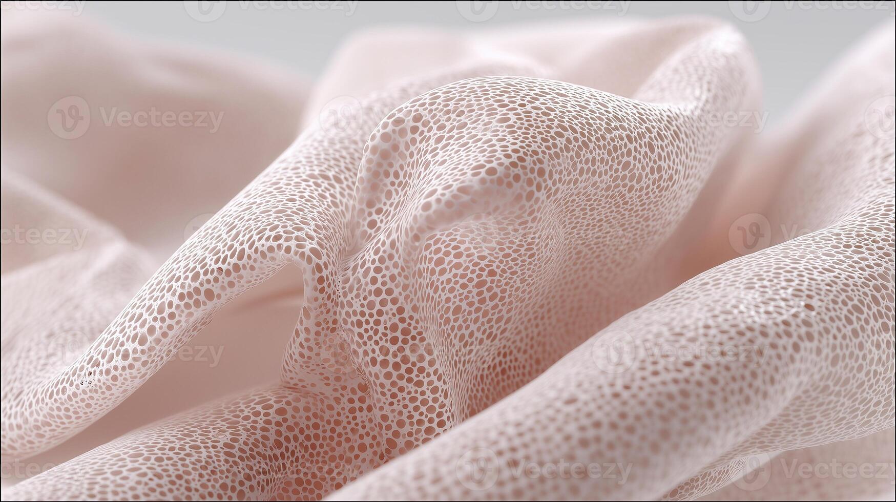 Innovative artificial skin texture background. Macro view of advanced porous biomaterial for human transplantation. Futuristic medical surface with organic pattern for biotech and science use. photo