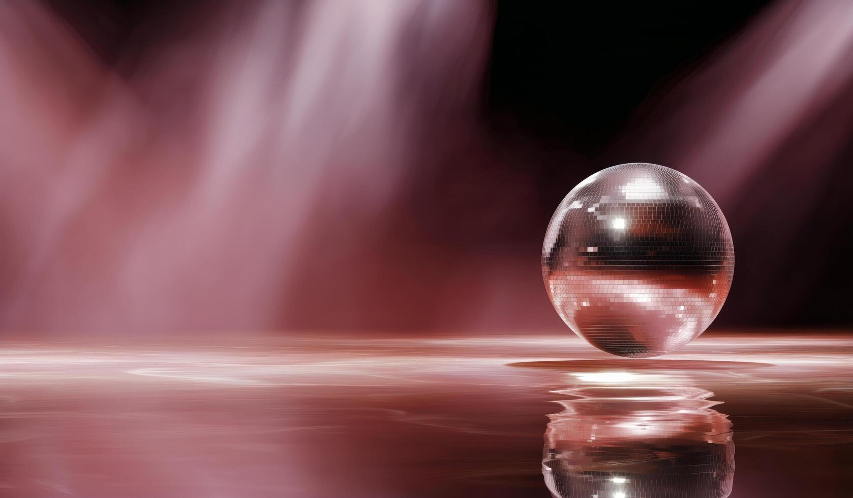 A ball with a red and black background photo