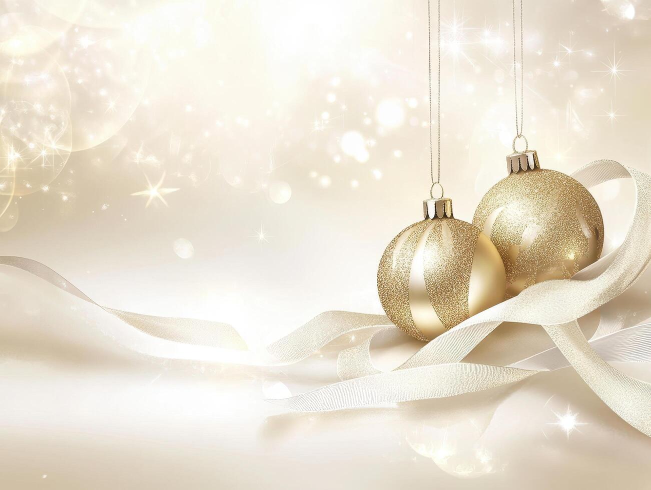 Sparkling Christmas Ornaments. photo