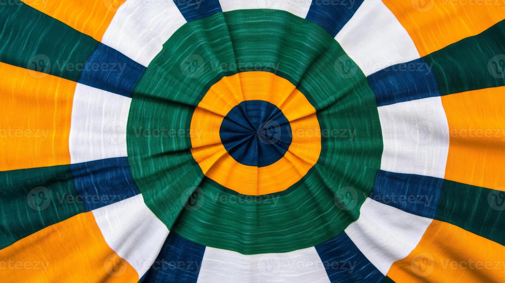 Abstract Colorful Circular Pattern with Pleated Texture photo