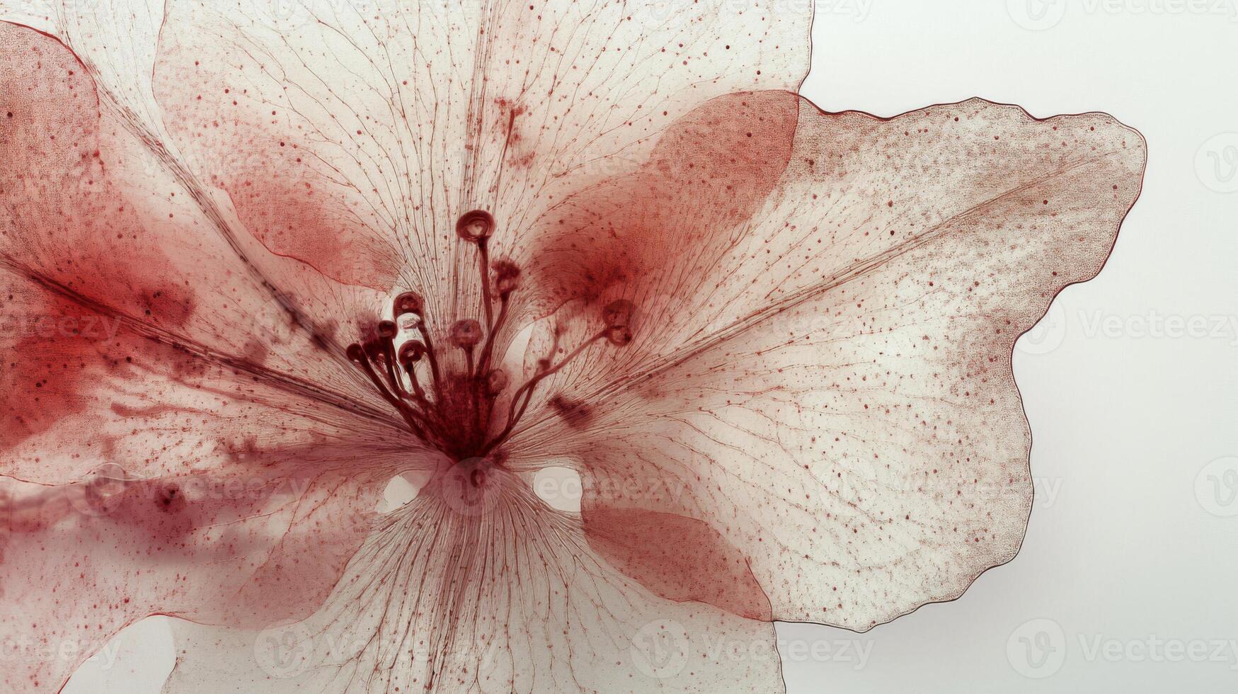 Close Up Red Flower Macro Photography photo
