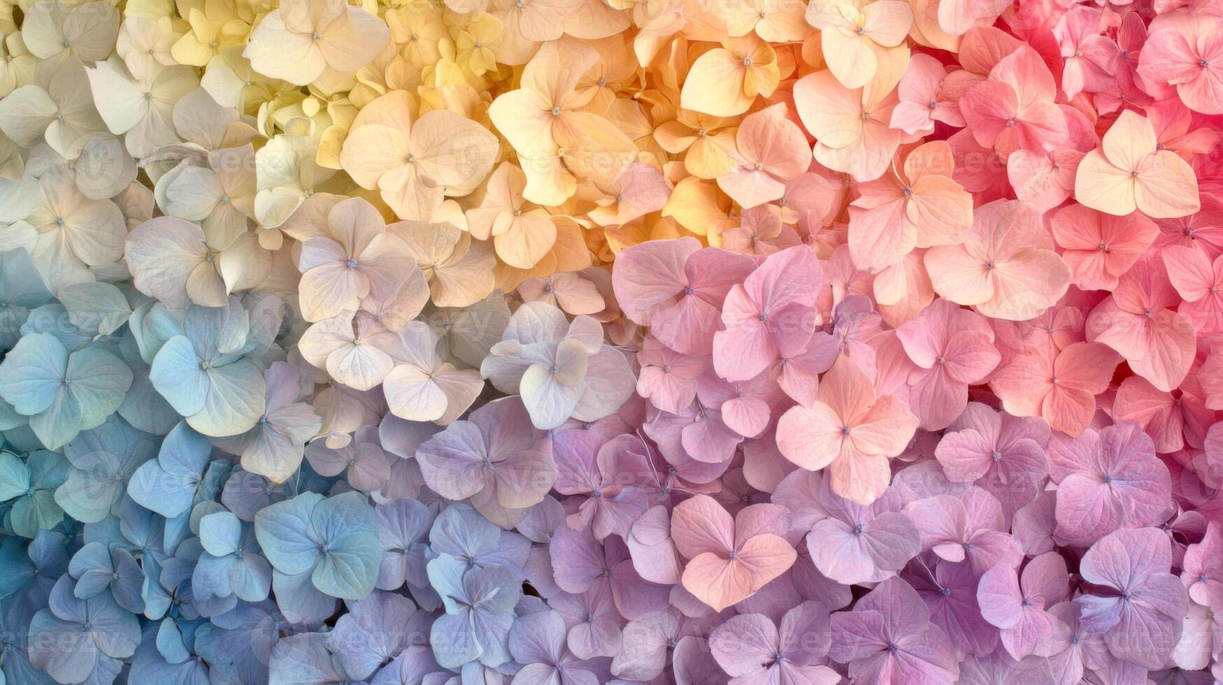 Pastel Hydrangea Flower Background Texture photo