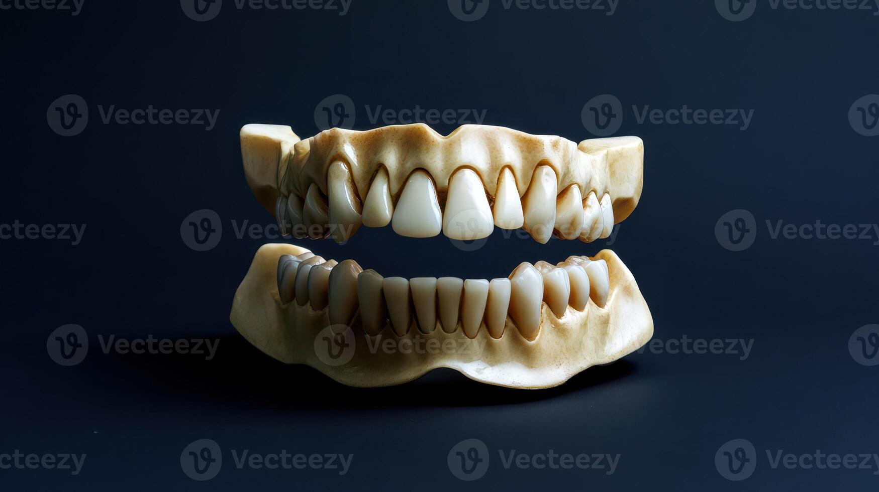 Realistic dental models of tooth design photo
