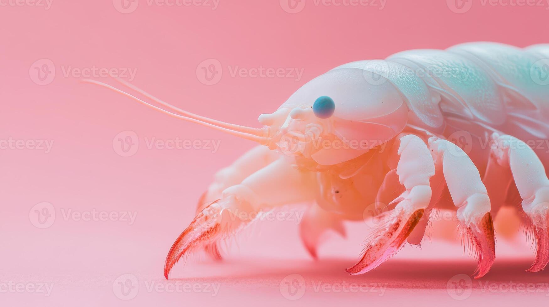 Unique marine creature on a vibrant background photo