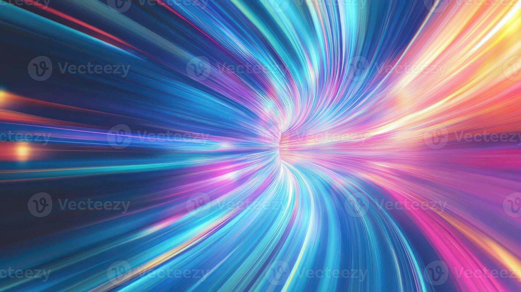 Vibrant motion from colorful light swirl photo