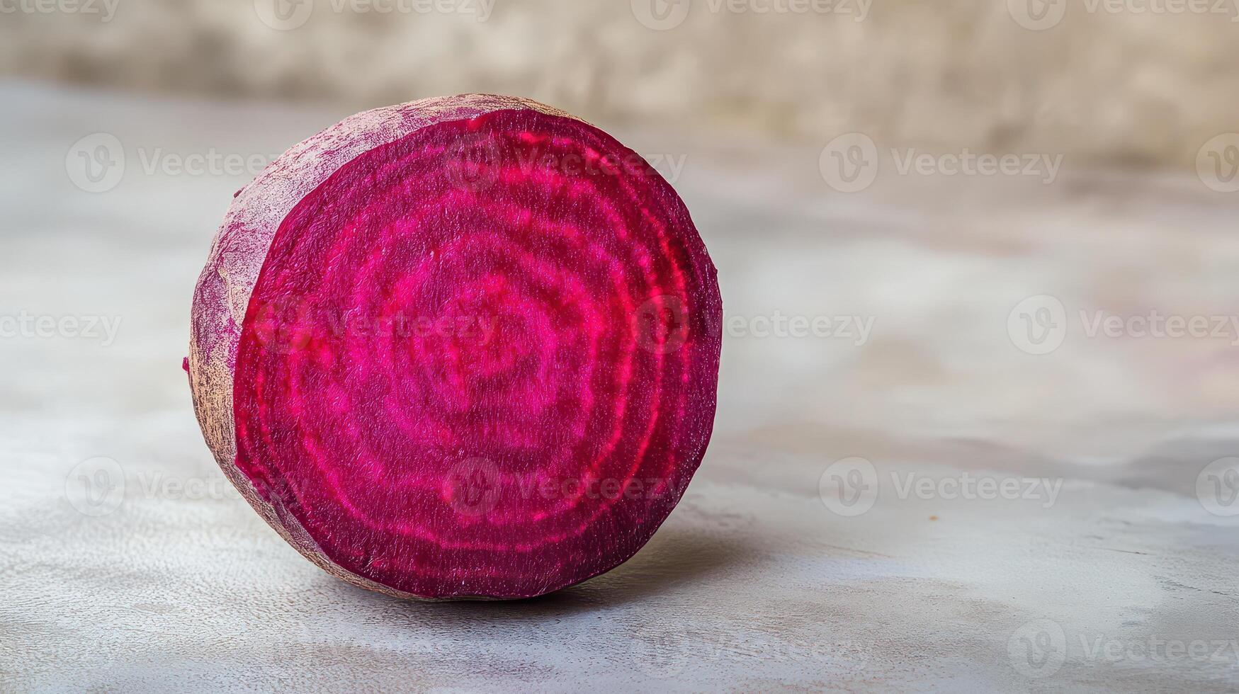 Sliced beetroot showing vibrant color and texture photo