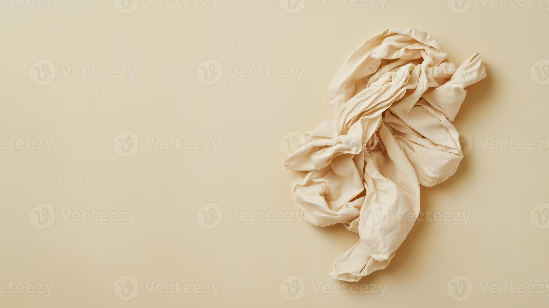 Soft fabric on a light backdrop photo