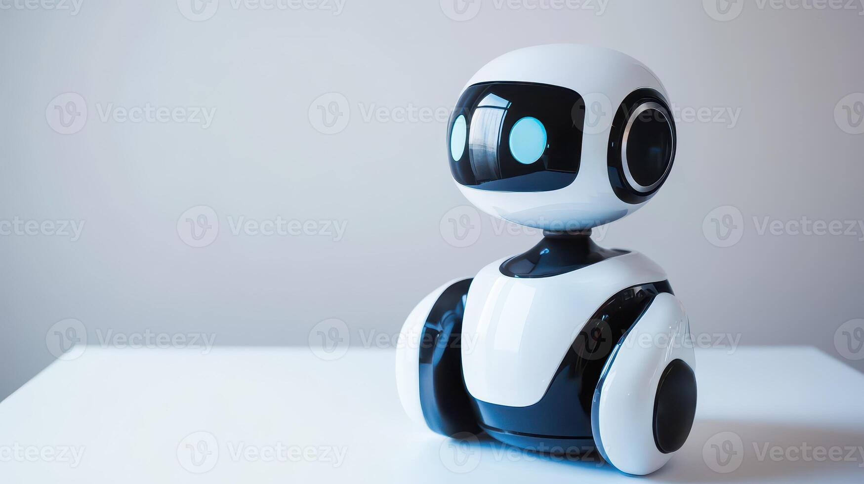 New robotic assistant on display in modern setting photo