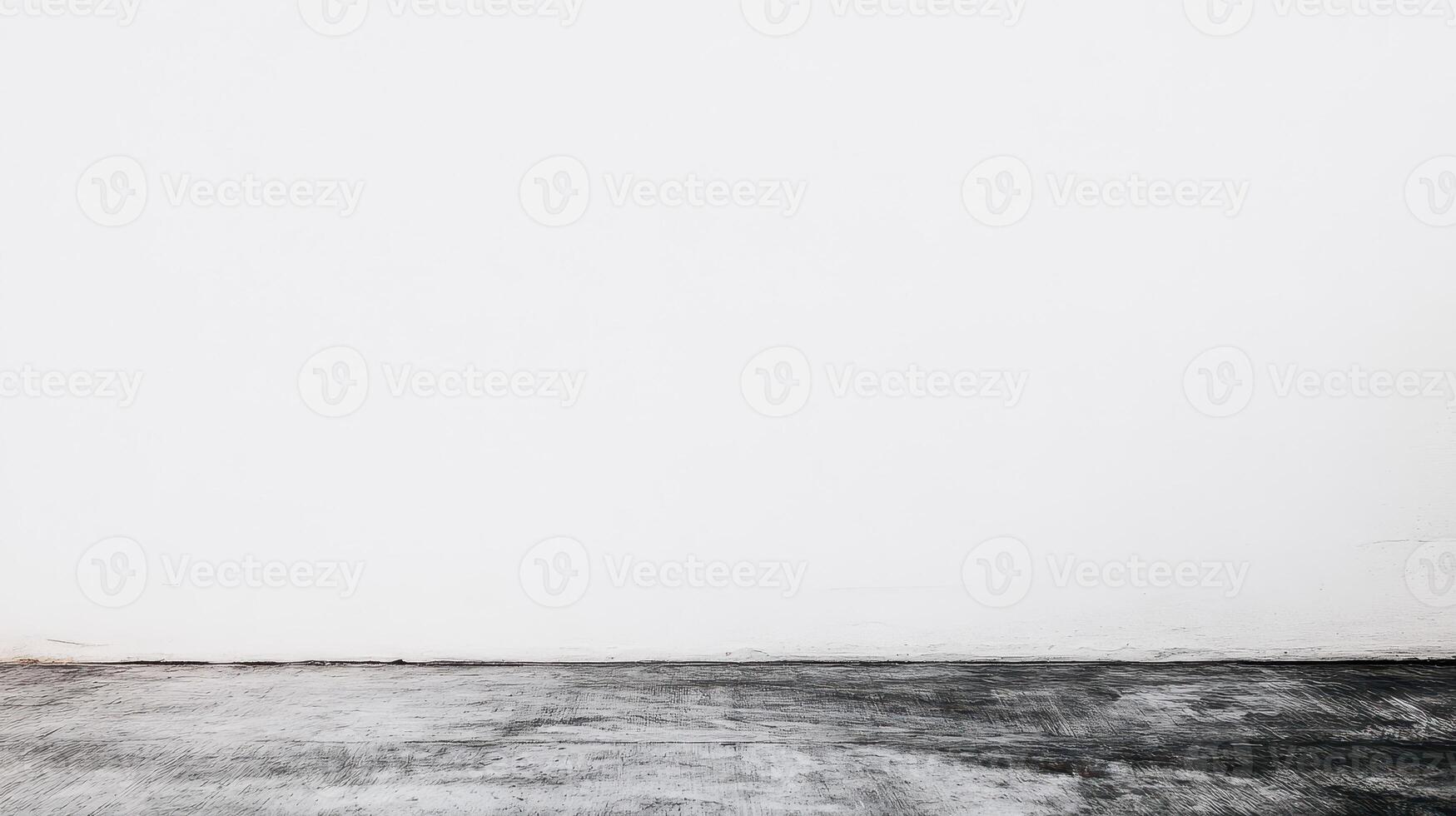 Empty wall and floor in minimalist design space photo