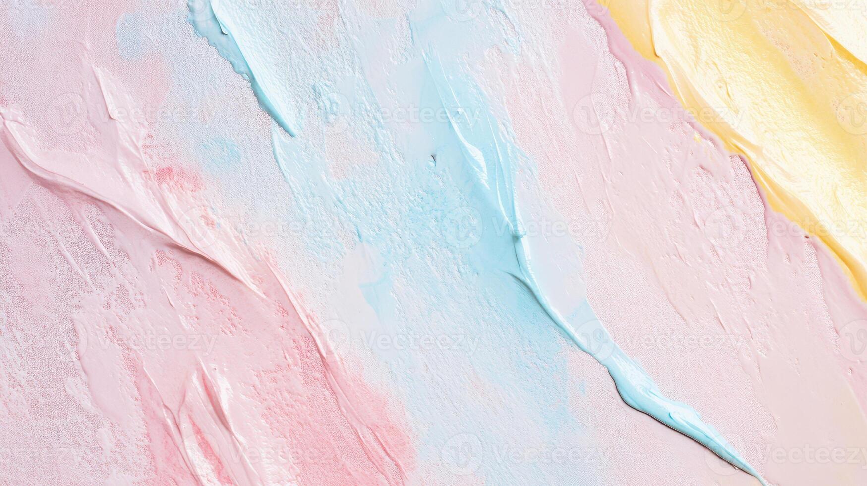 Colorful abstract paint texture on canvas surface photo