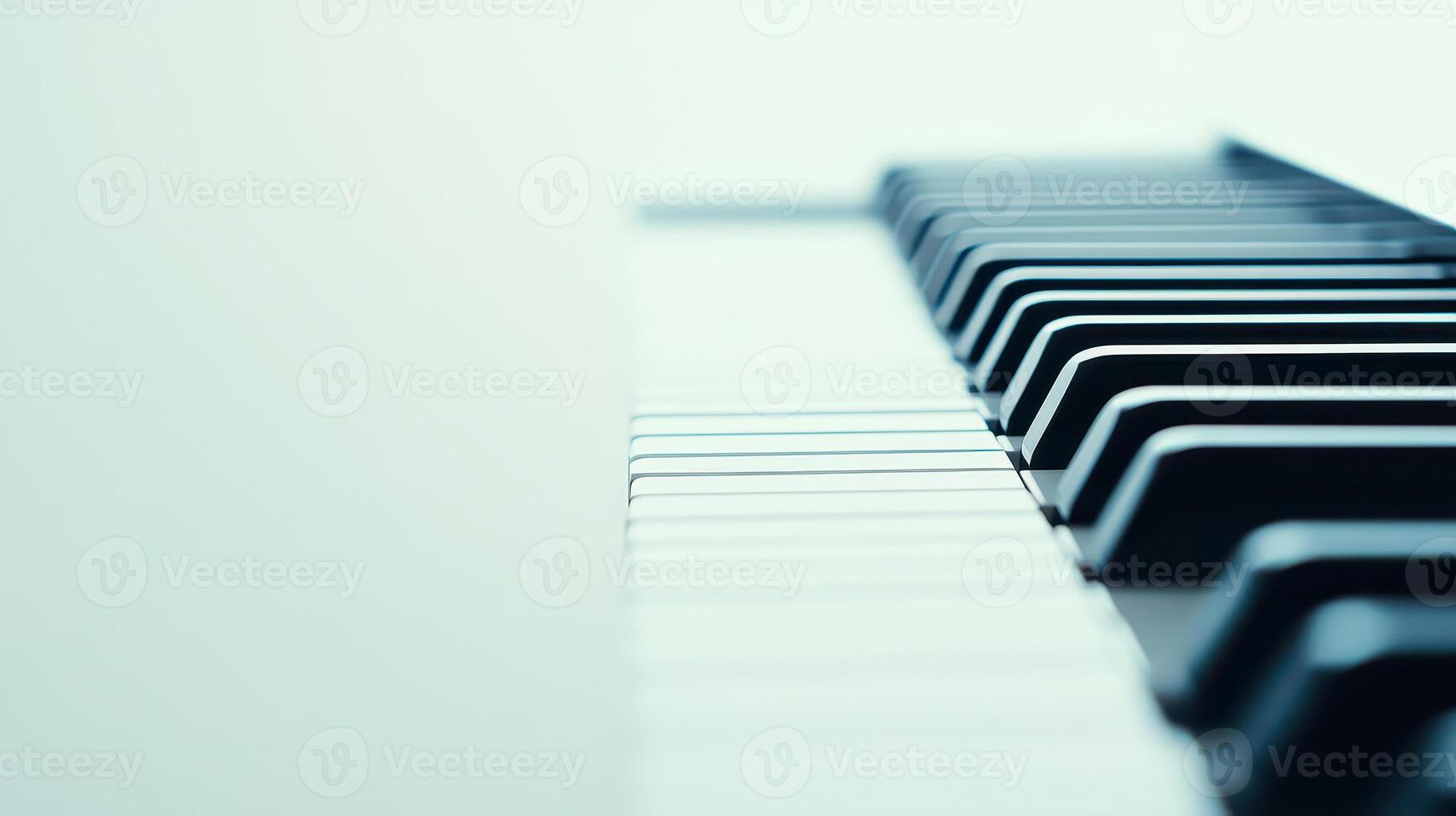 Close up of piano keys in soft light photo