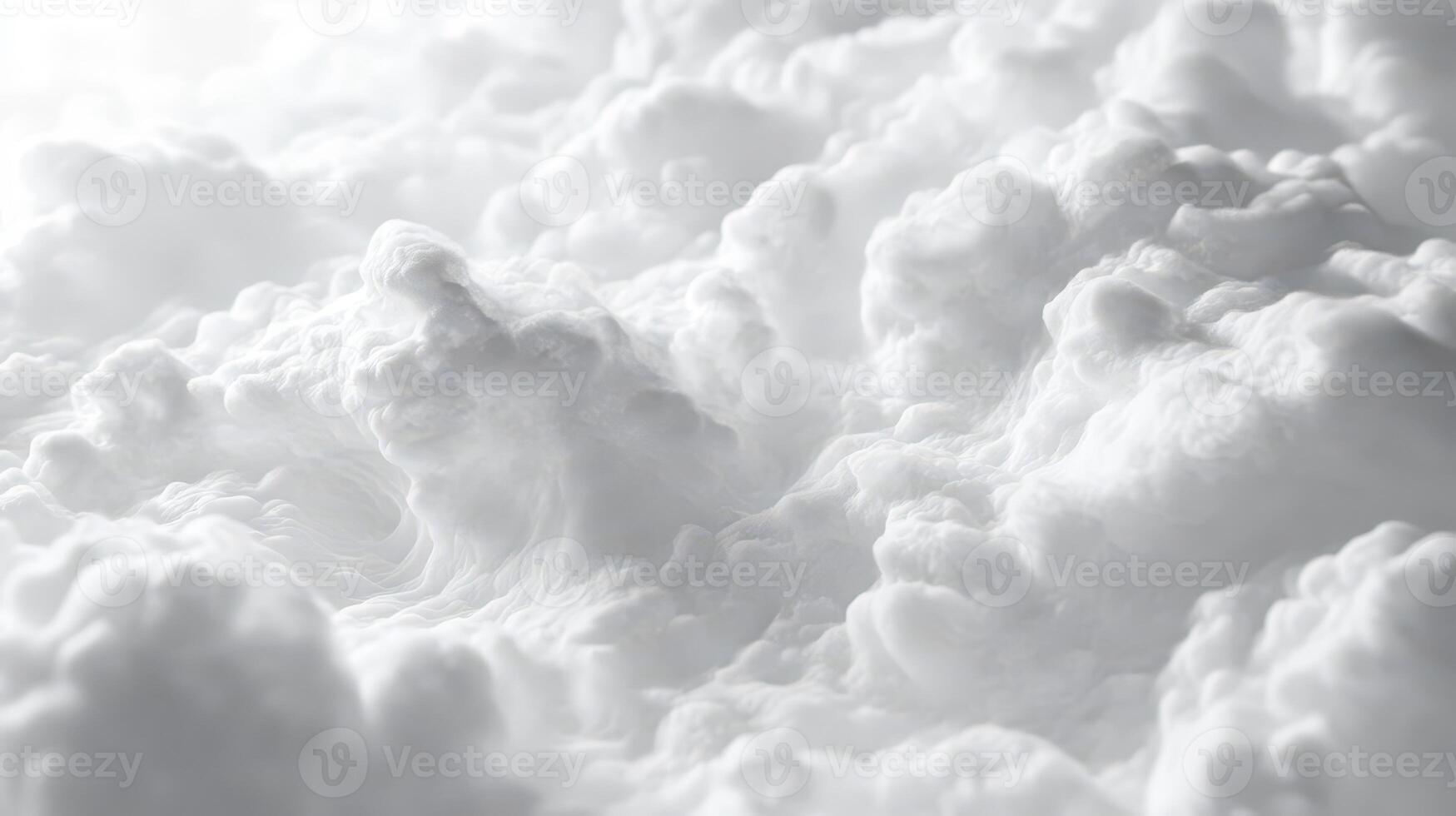 Clouds forming a soft white blanket in the sky photo