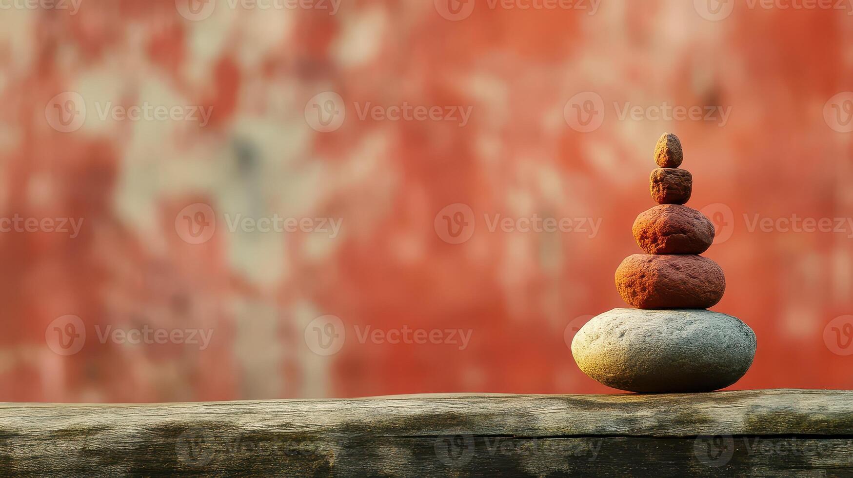 Stones stacked for outdoor serenity photo