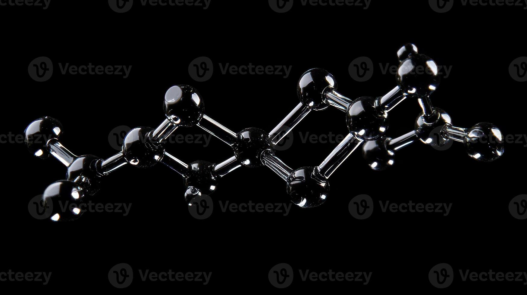 Molecular structure displayed in 3D form for study photo