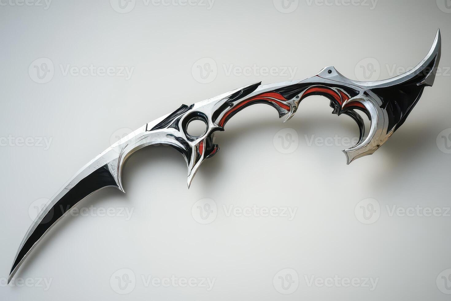 Unique decorative sword with intricate design photo